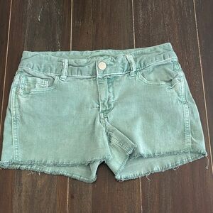 Maurice's Mint Green Denim Shorts Women's Size 3/4